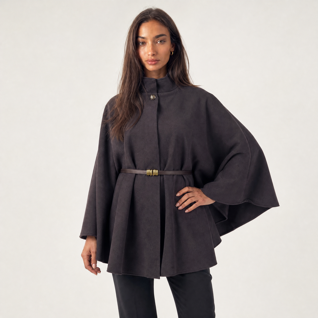 Women's Long Knit Poncho – Cape Coat