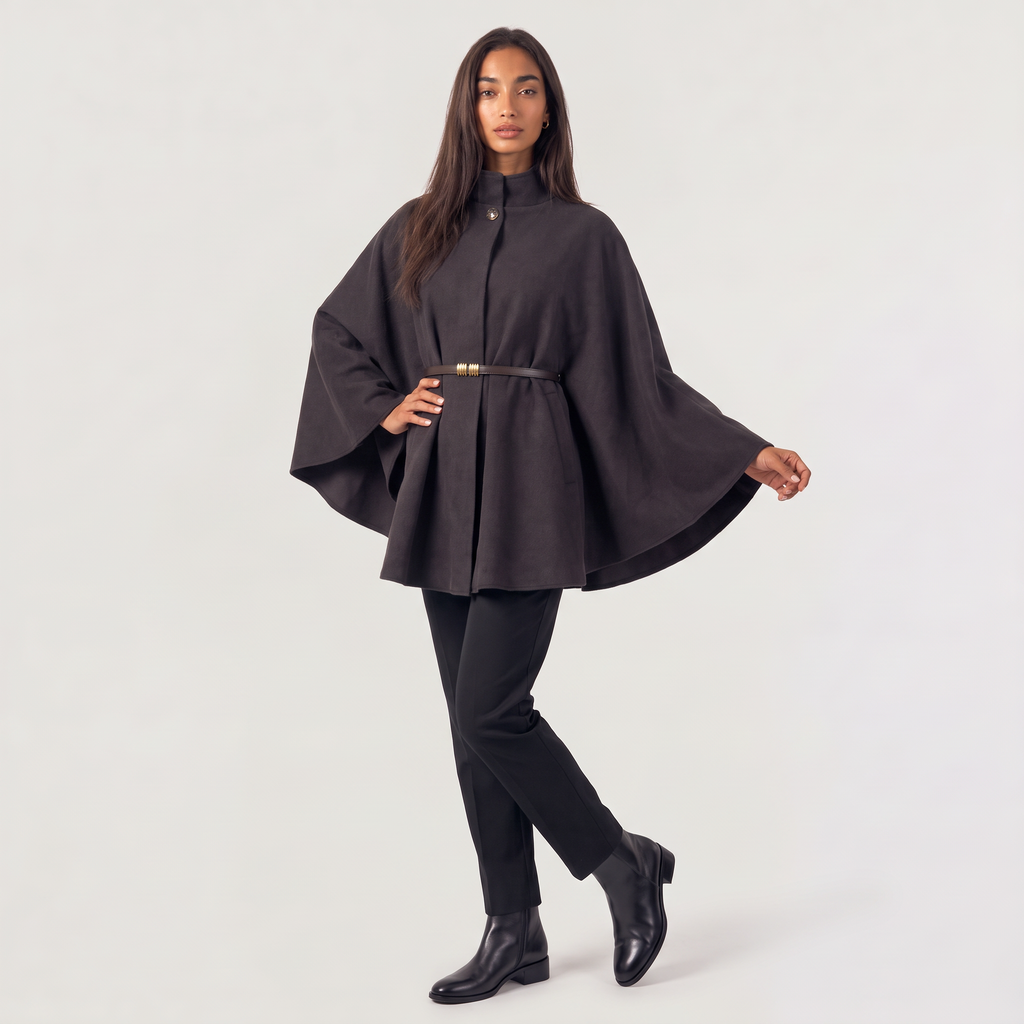Women's Long Knit Poncho – Cape Coat