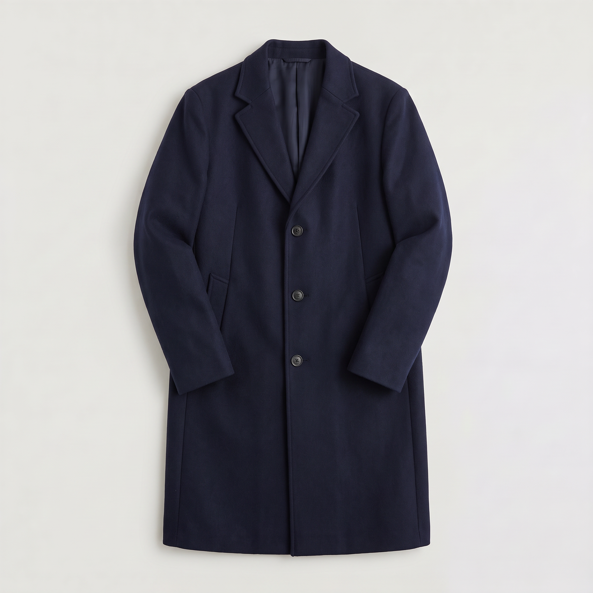 Men's Longline Single-Breasted Coat