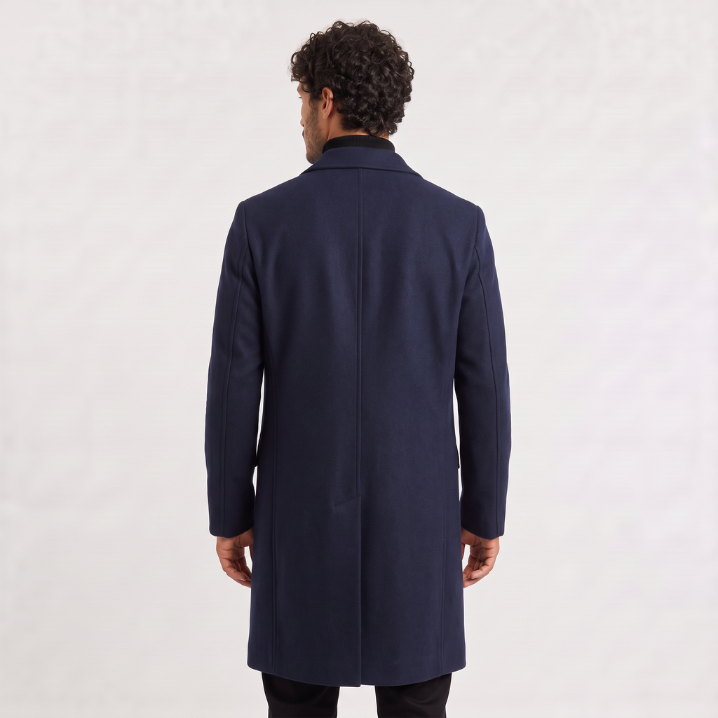 Men's Longline Single-Breasted Coat