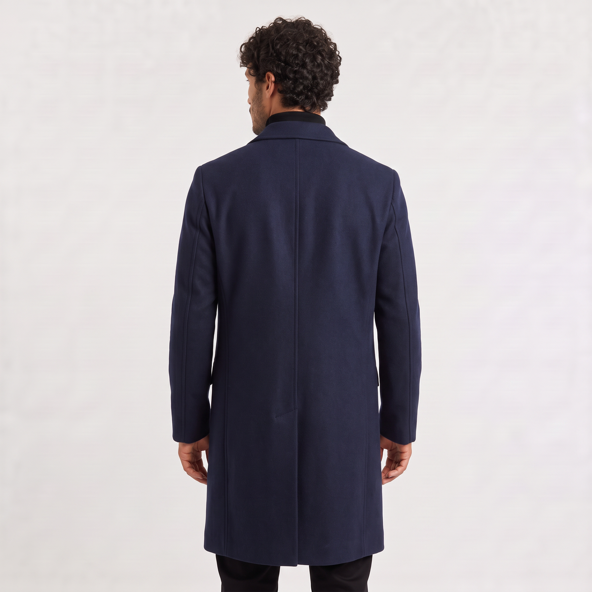 Men's Longline Single-Breasted Coat