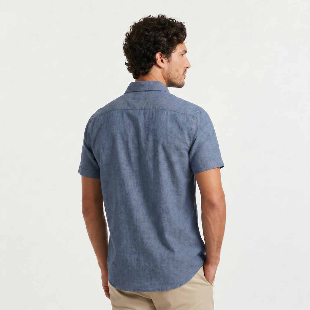 Men's Short Sleeve Button-Up Shirt | Relaxed Fit