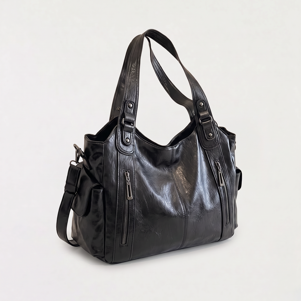 Women's Multi-Pocket Slouchy Shoulder Bag