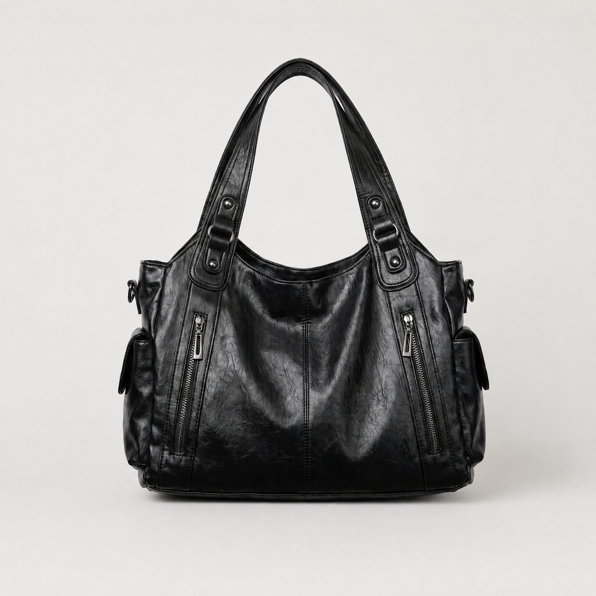 Women's Multi-Pocket Slouchy Shoulder Bag