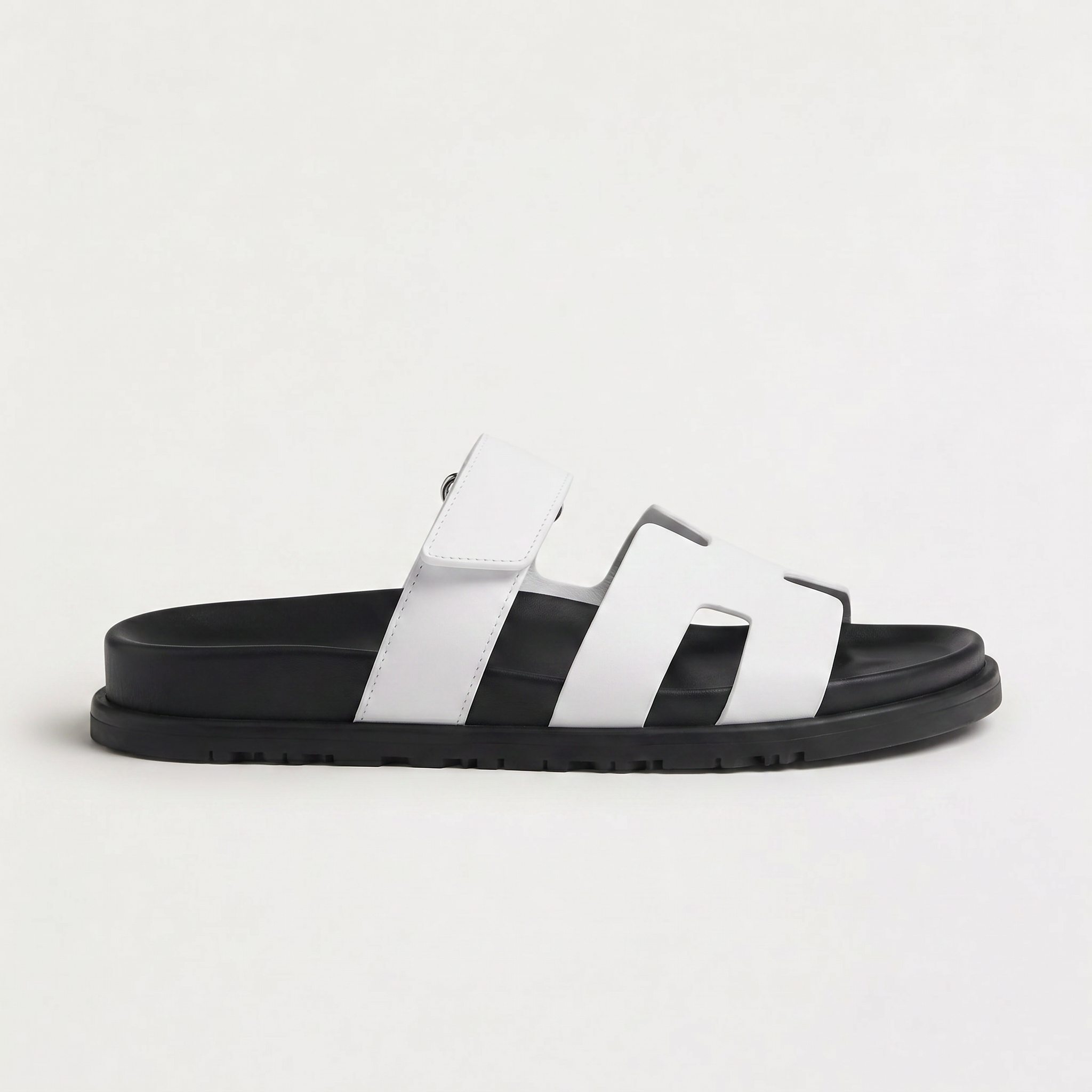 Women's Double Strap Flat Slide Sandals