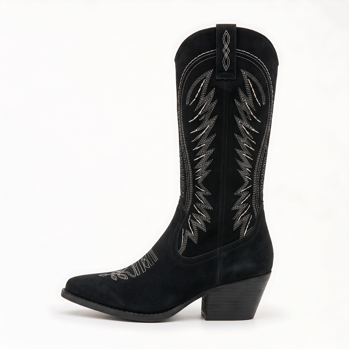 Women's Embroidered Western Calf-High Boots