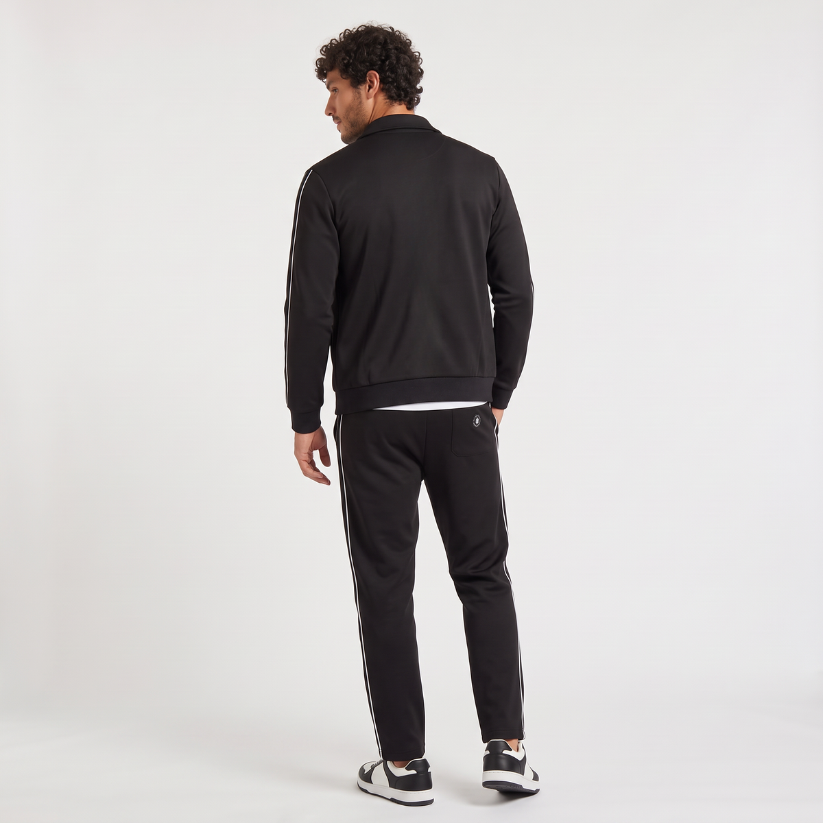 Men's Zip-Up Tracksuit Set