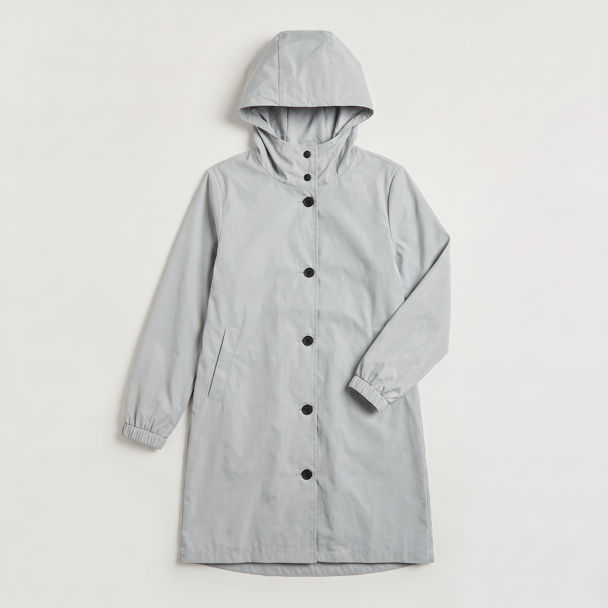 Women's Hooded Longline Raincoat