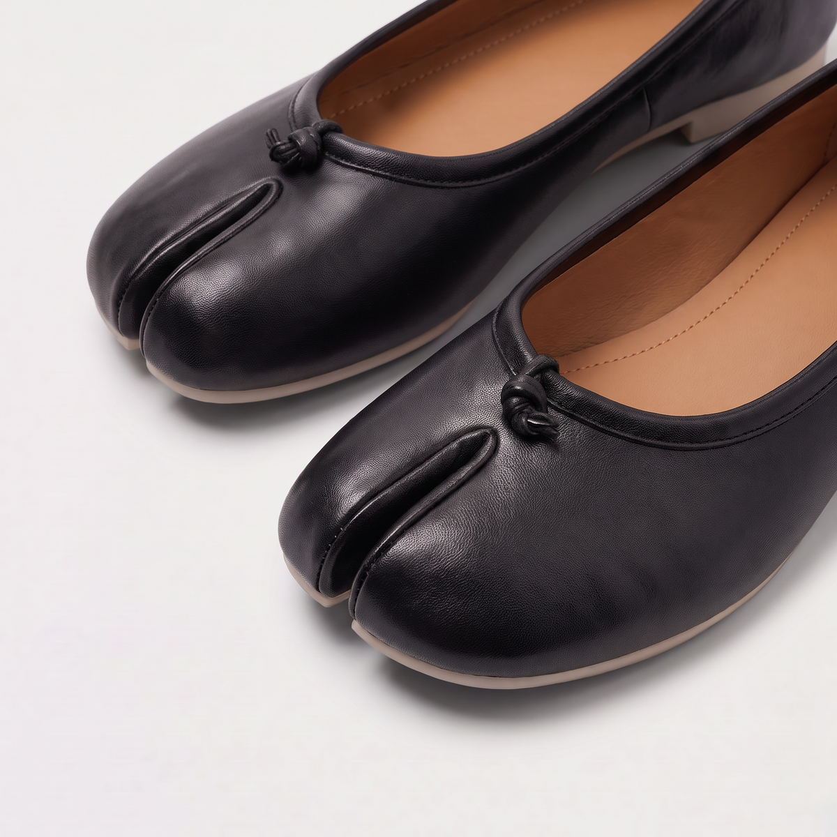 Women's Split-Toe Leather Ballet Flats