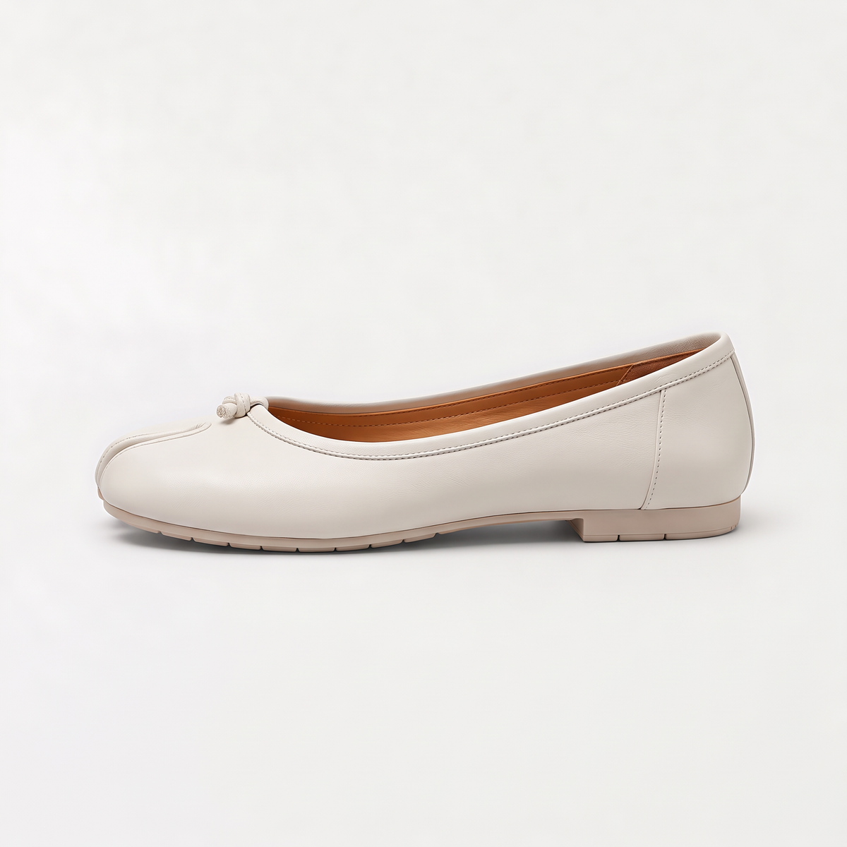 Women's Split-Toe Leather Ballet Flats