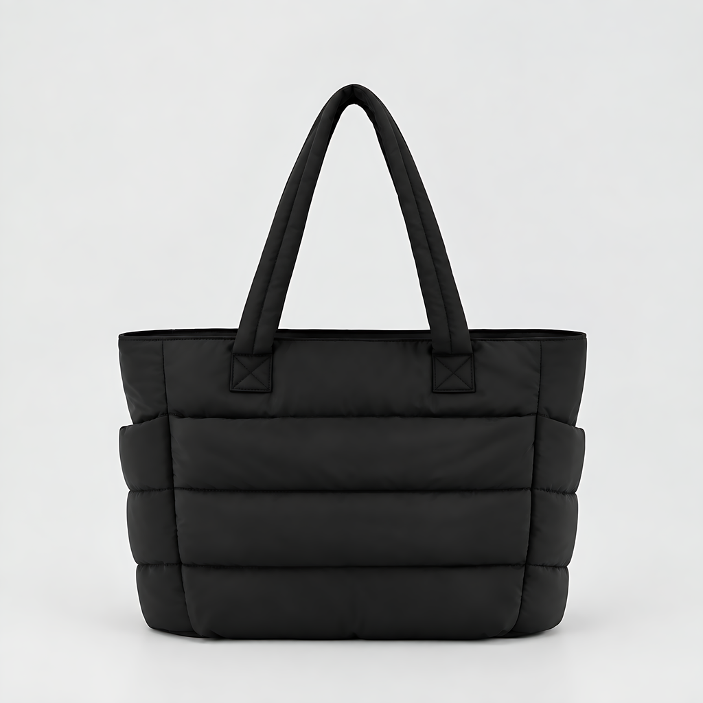 Women's Quilted Puffer Tote Bag