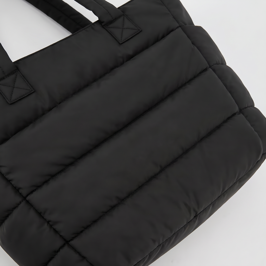 Women's Quilted Puffer Tote Bag