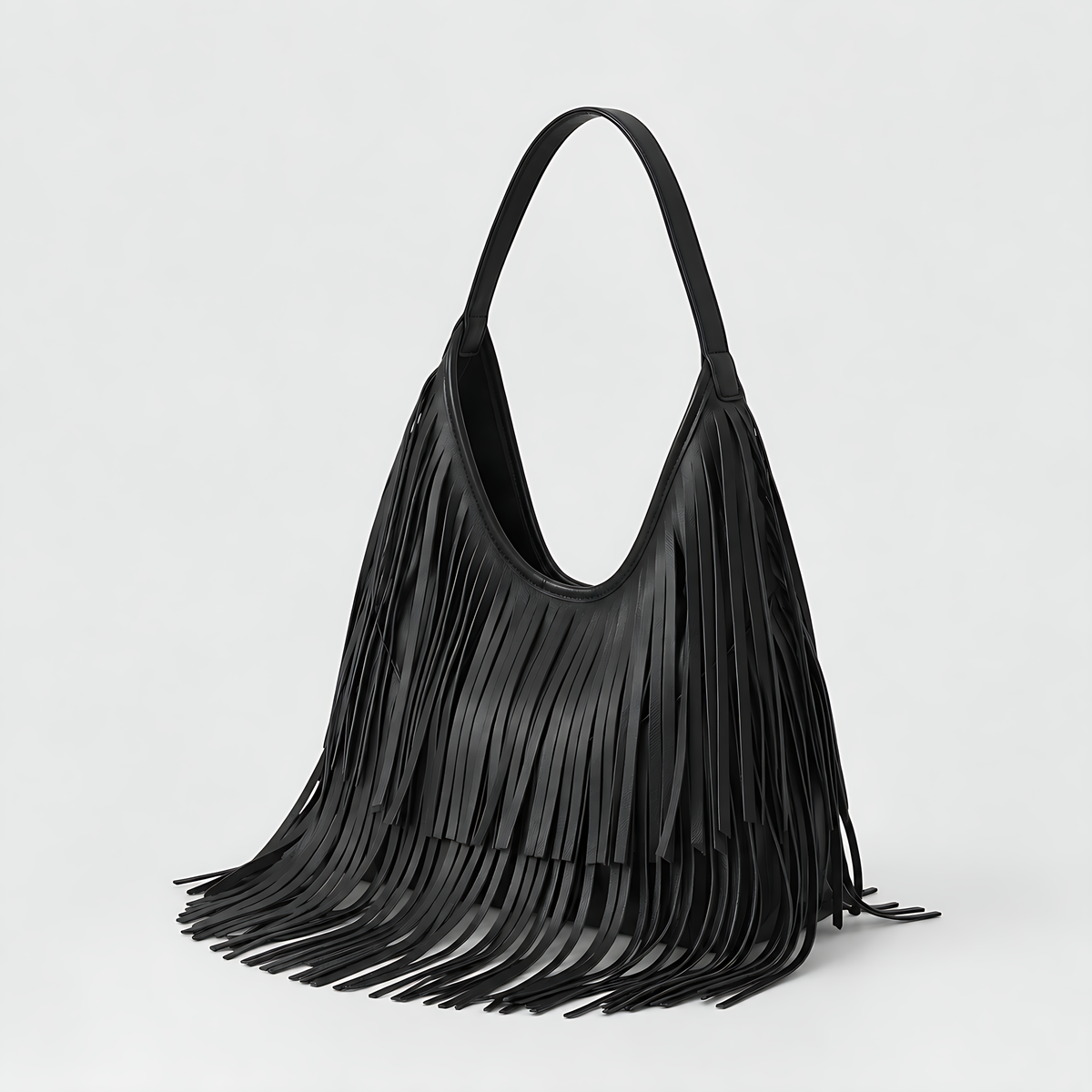 Women's Fringed Hobo Shoulder Bag