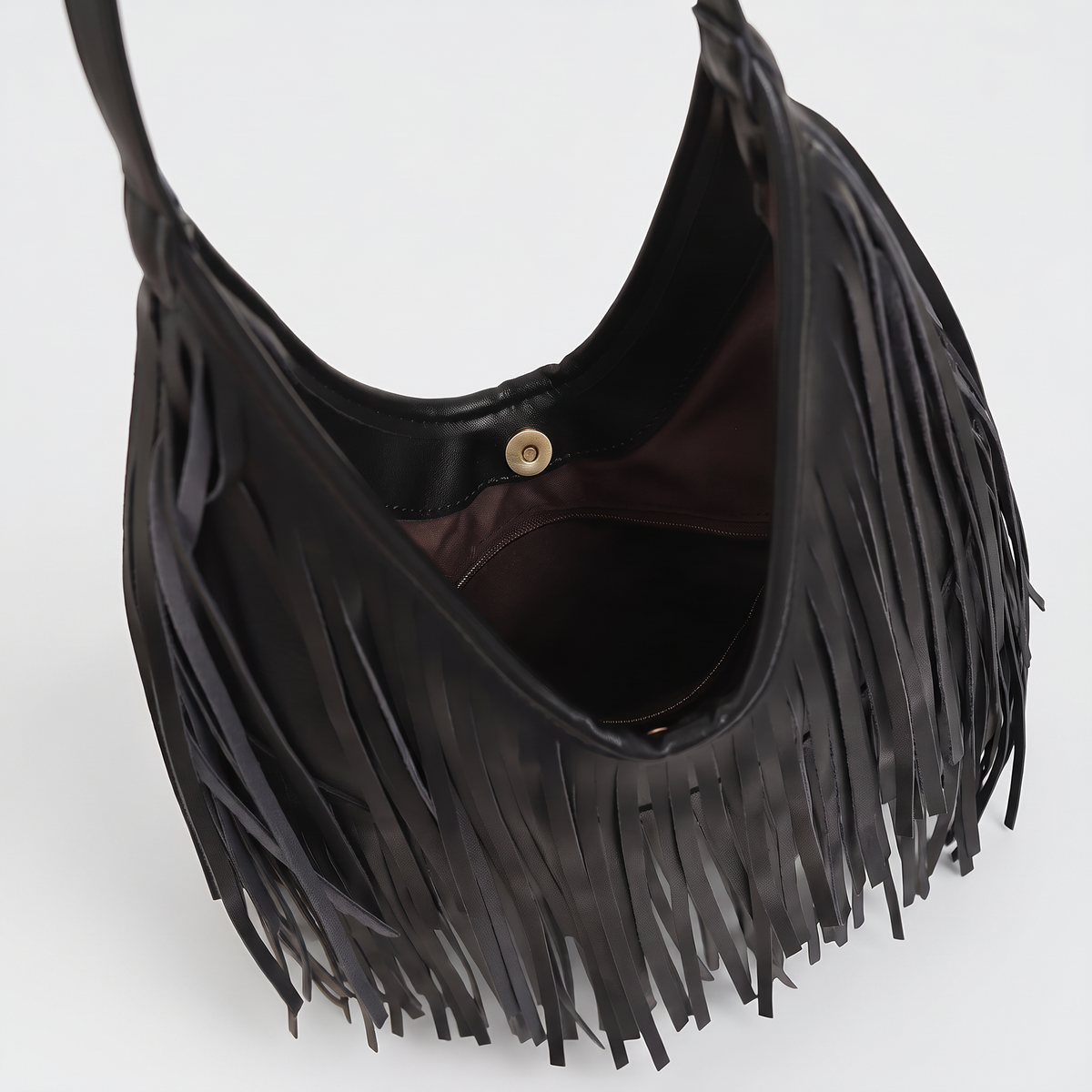 Women's Fringed Hobo Shoulder Bag