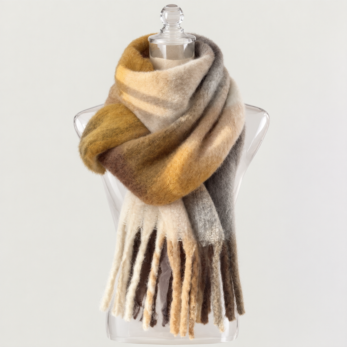 Women's Thick Multicolour Winter Scarf