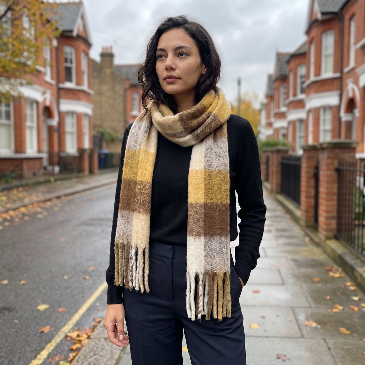 Women's Thick Multicolour Winter Scarf