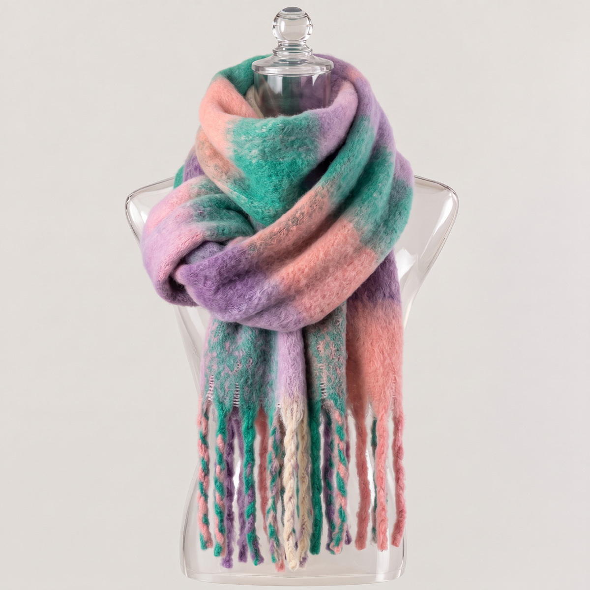 Women's Thick Multicolour Winter Scarf
