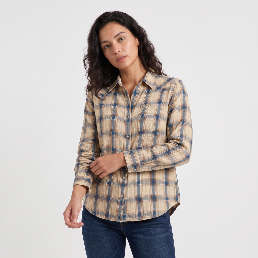 Women's Western Check Long-Sleeve Shirt