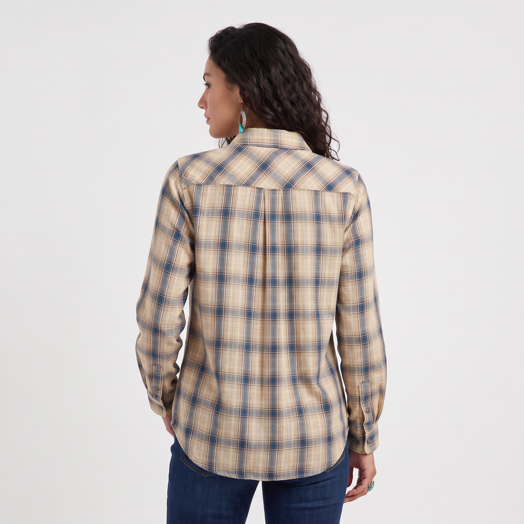 Women's Western Check Long-Sleeve Shirt
