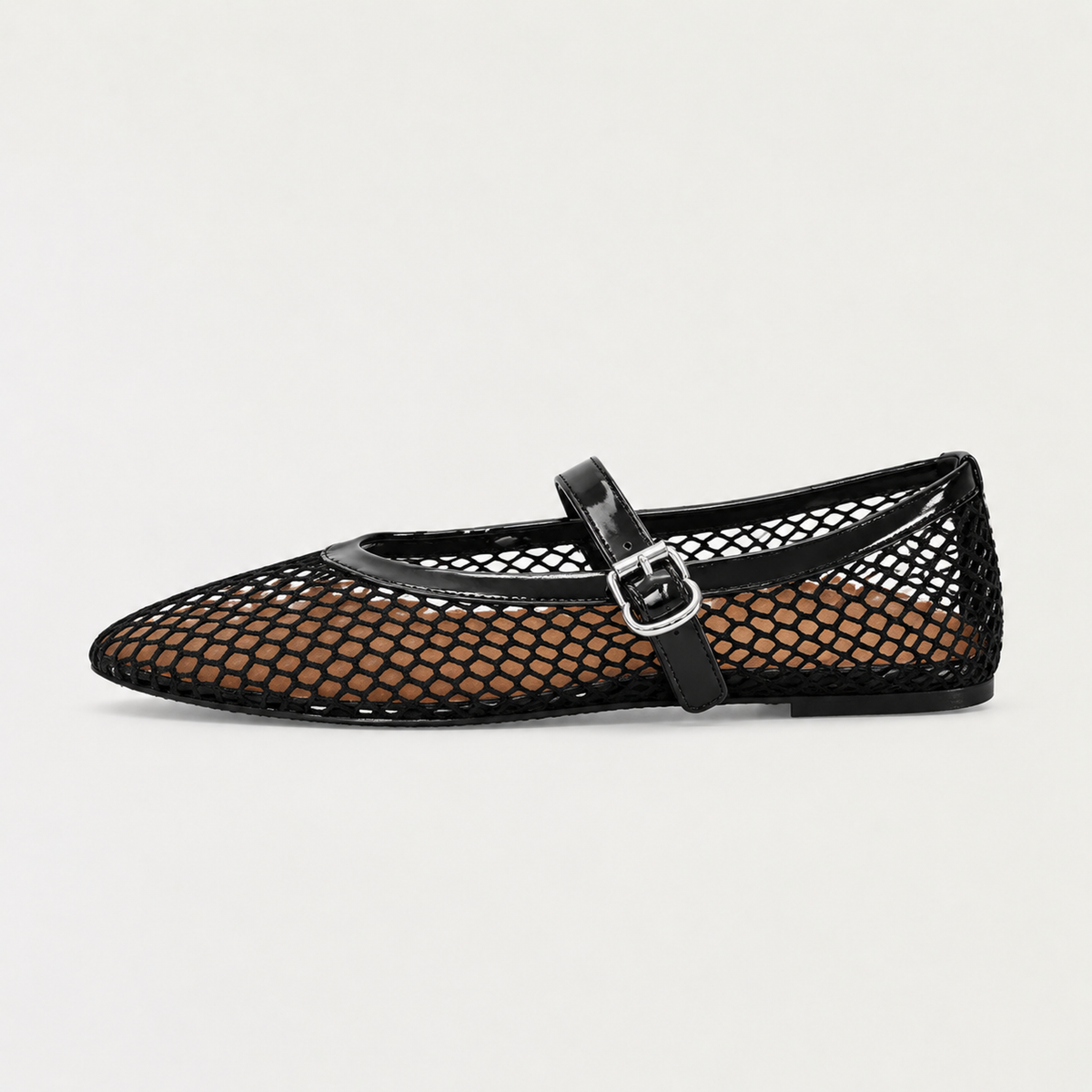 Women's Mesh Mary Jane Ballet Flats