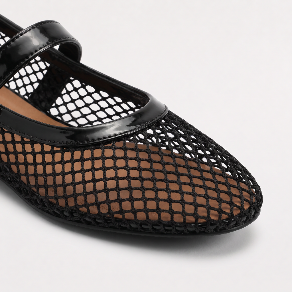 Women's Mesh Mary Jane Ballet Flats