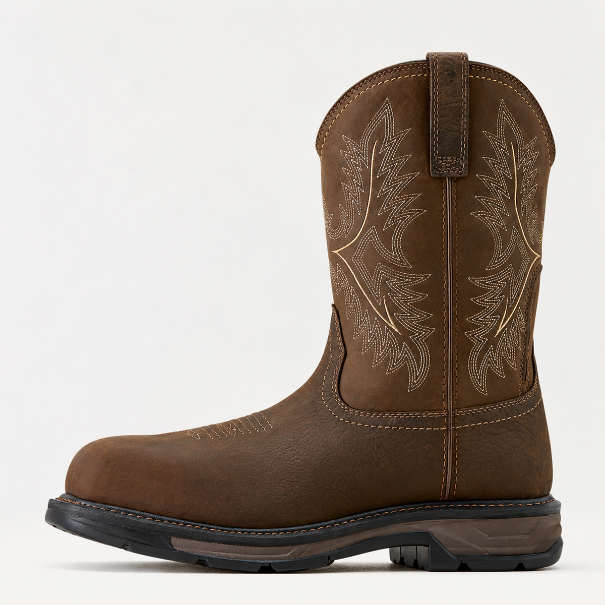Men's Waterproof Wide Square Toe Work Boots