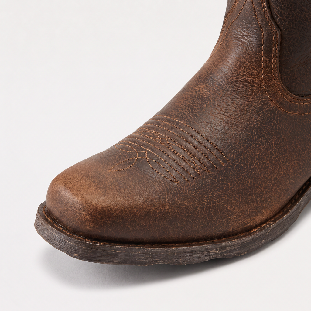 Men's Distressed Western Pull-On Boots