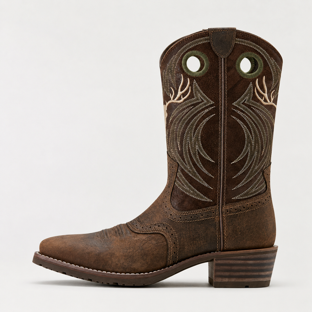 Men's Classic Embroidered Western Cowboy Boots