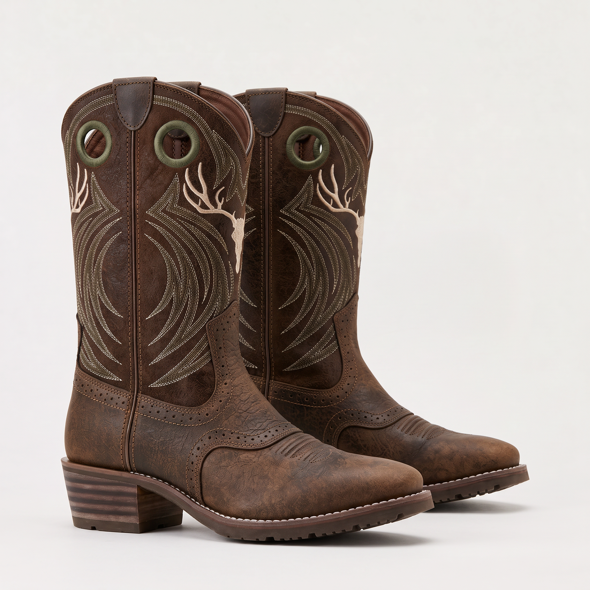 Men's Classic Embroidered Western Cowboy Boots
