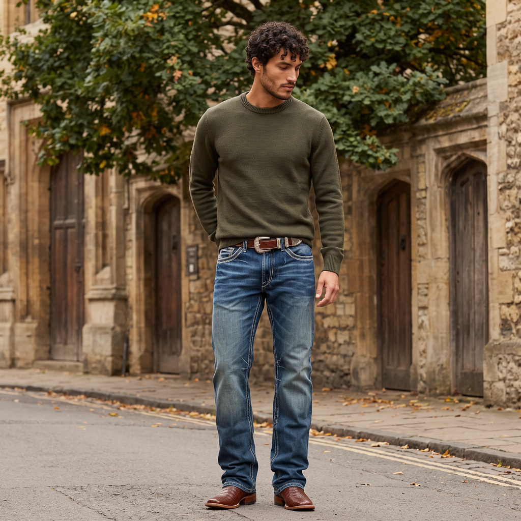 Men's Relaxed Bootcut Jeans