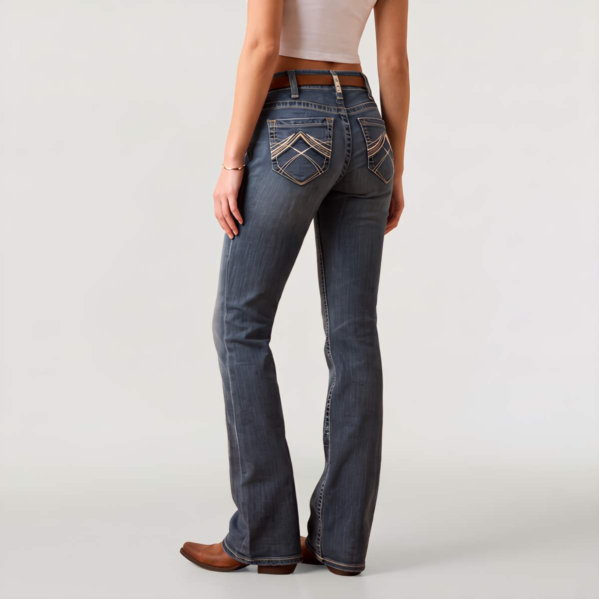 Women's Mid-Rise Slim Bootcut Jeans