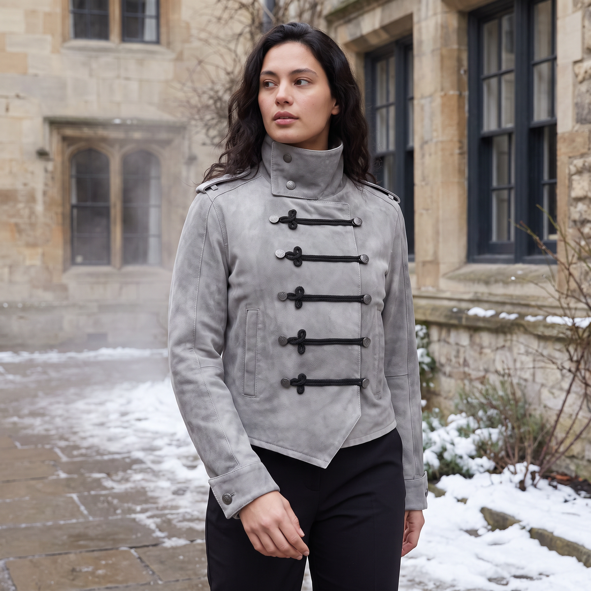 Women's Ash Grey Napoleon Jacket