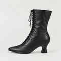Women's Victorian Lace-Up High Heel Ankle Boots