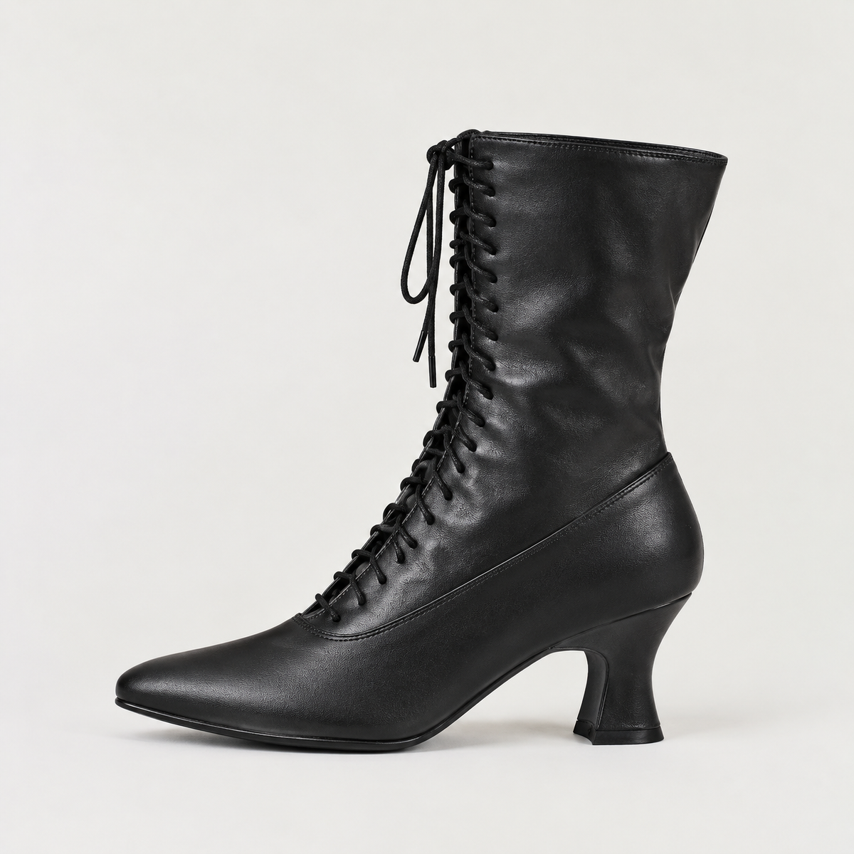 Women's Victorian Lace-Up High Heel Ankle Boots