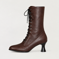 Women's Victorian Lace-Up Heeled Boots