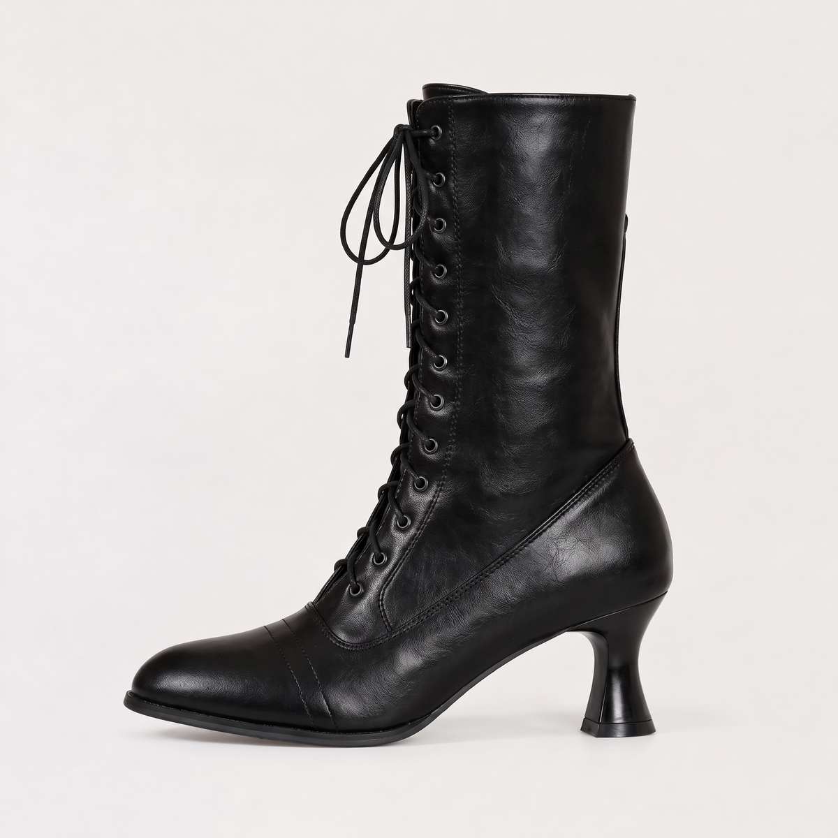 Women's Victorian Lace-Up Heeled Boots