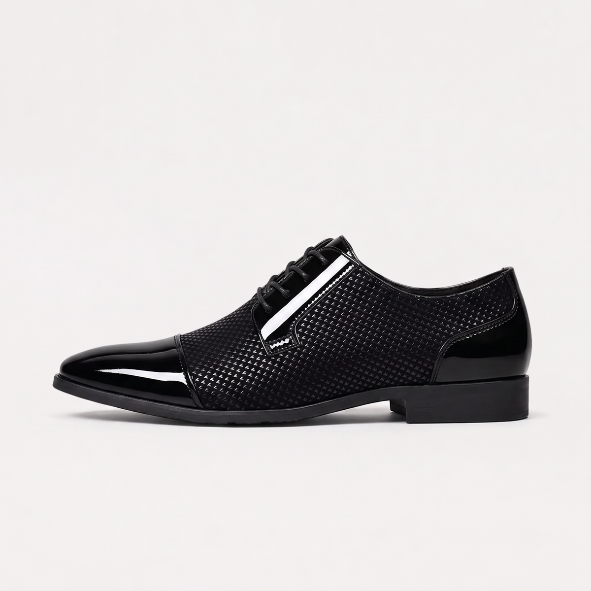 Men's Contrast Texture Oxford Shoes