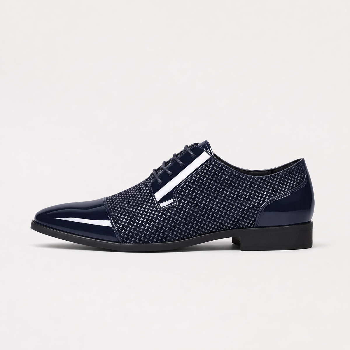 Men's Contrast Texture Oxford Shoes