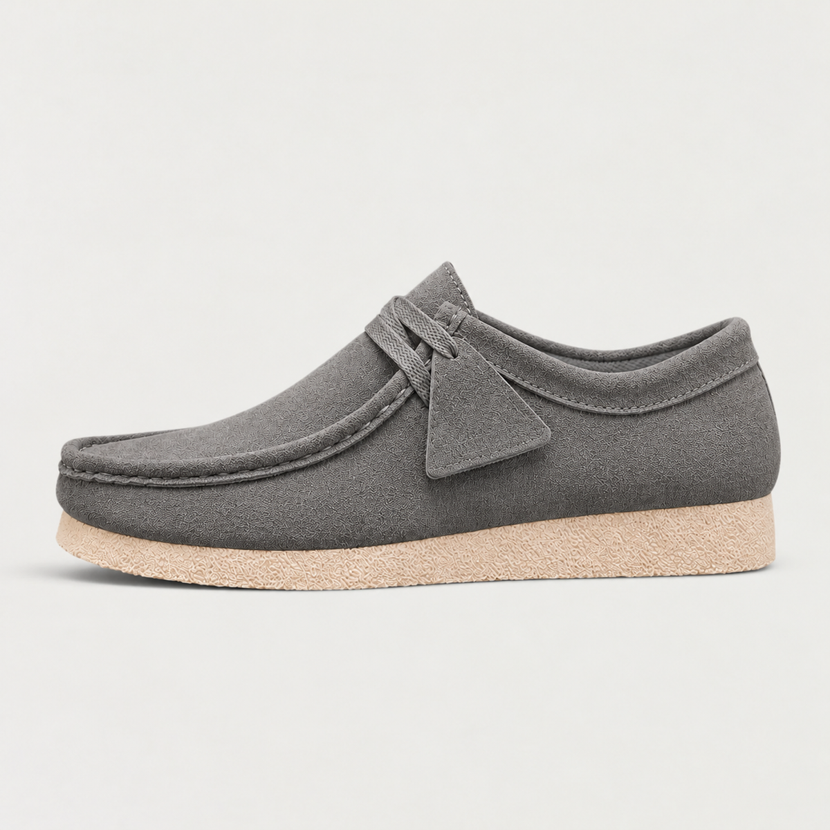Men's Lace-Up Suede-Look Moccasin Shoes