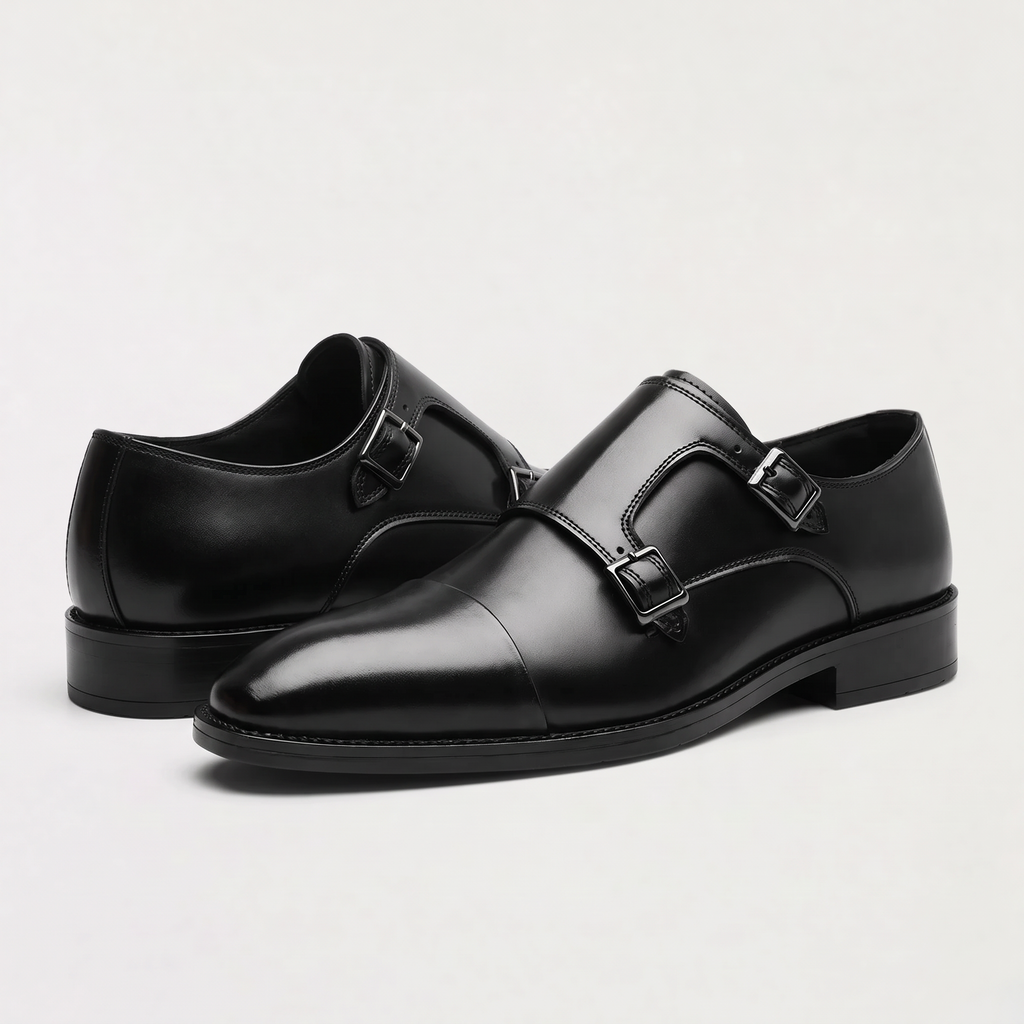Men's Double Monk Strap Dress Shoes