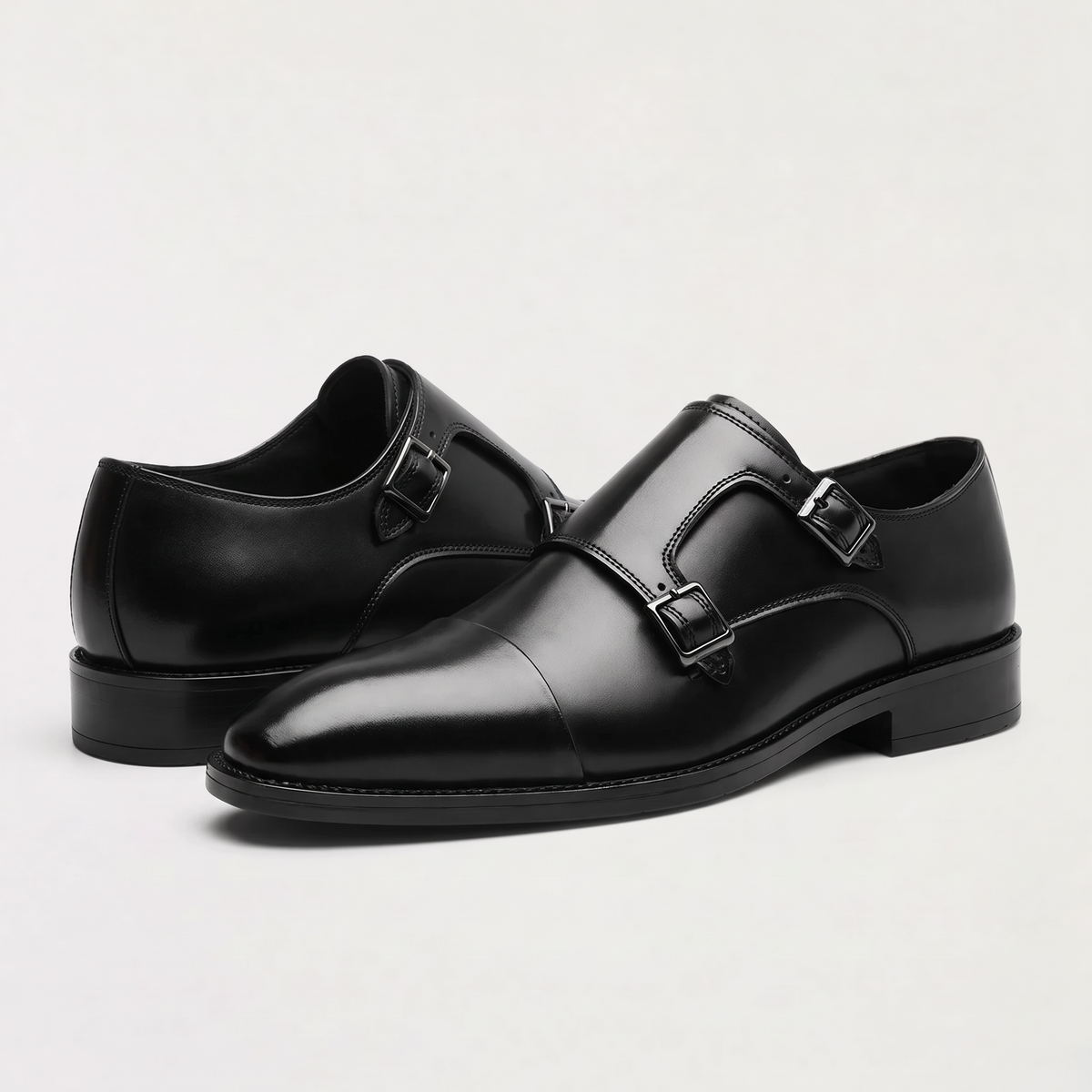 Men's Double Monk Strap Dress Shoes