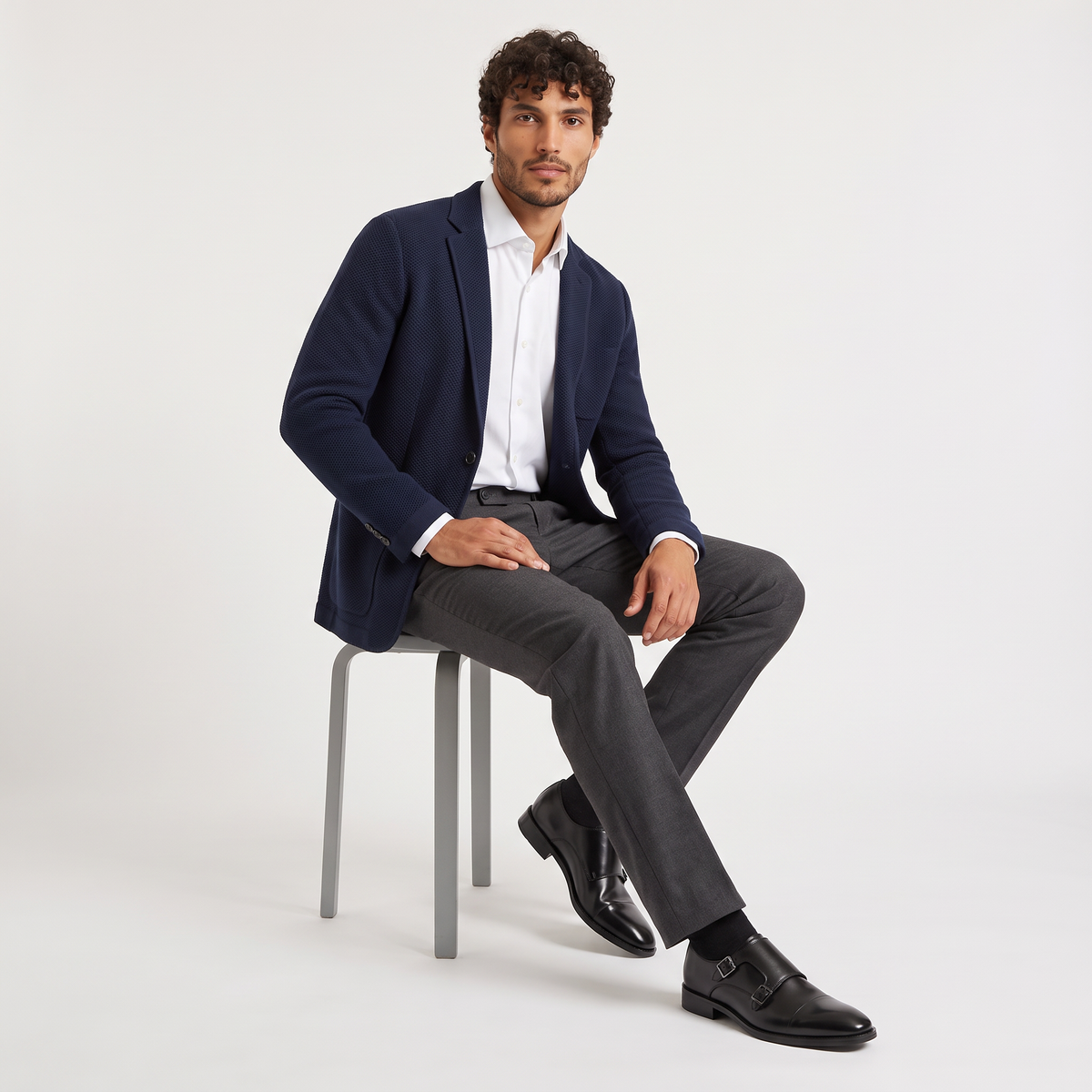 Men's Double Monk Strap Dress Shoes
