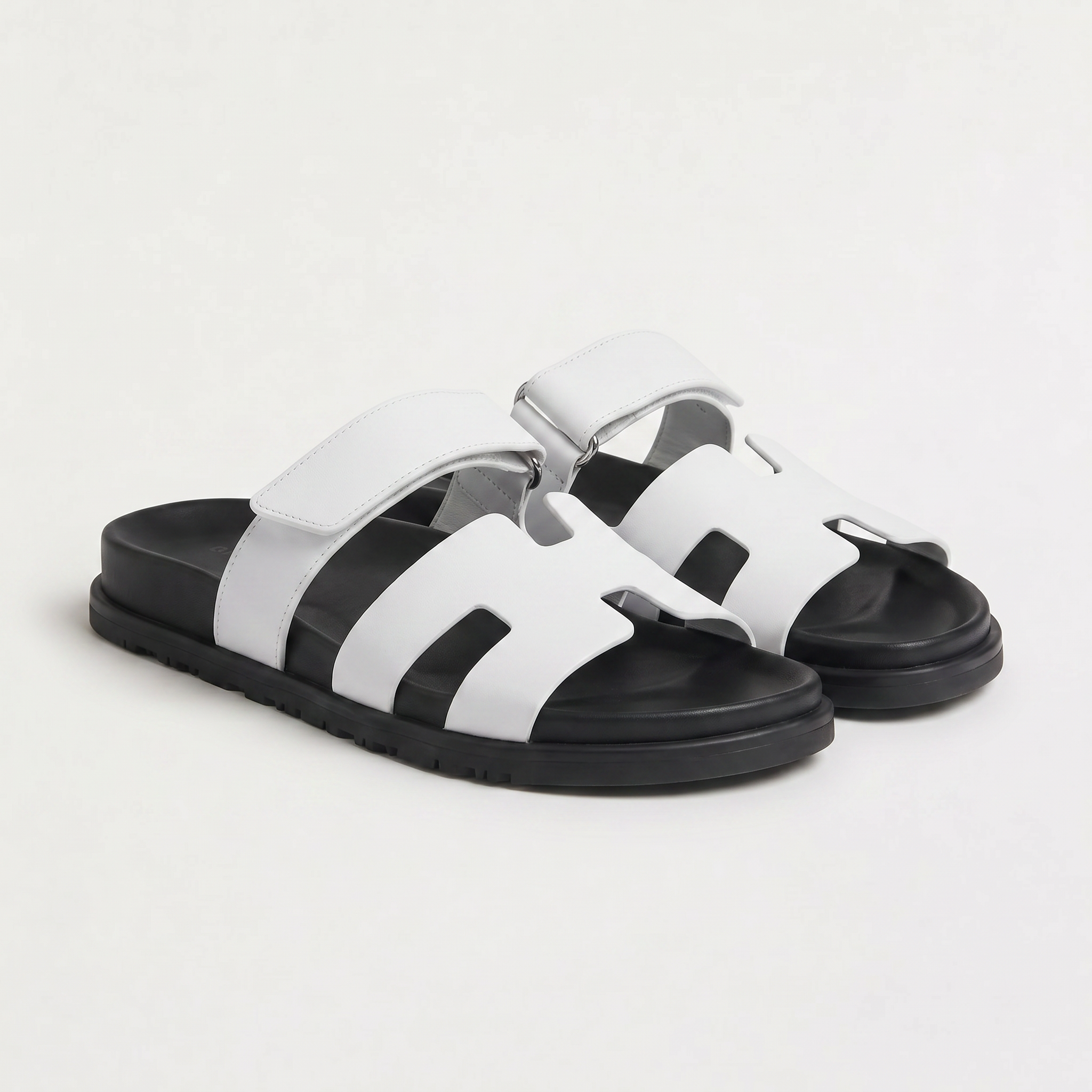 Women's Double Strap Flat Slide Sandals