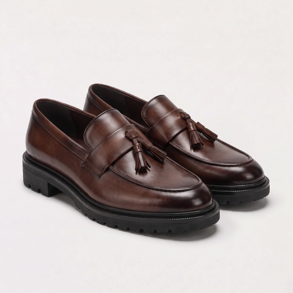 Men's Chunky Sole Tassel Loafers
