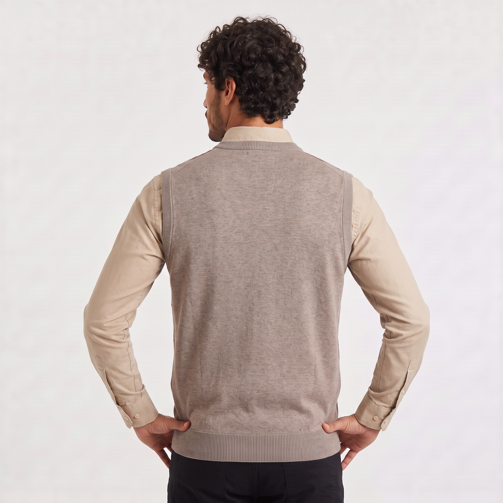 Men's Argyle V-Neck Jumper Vest