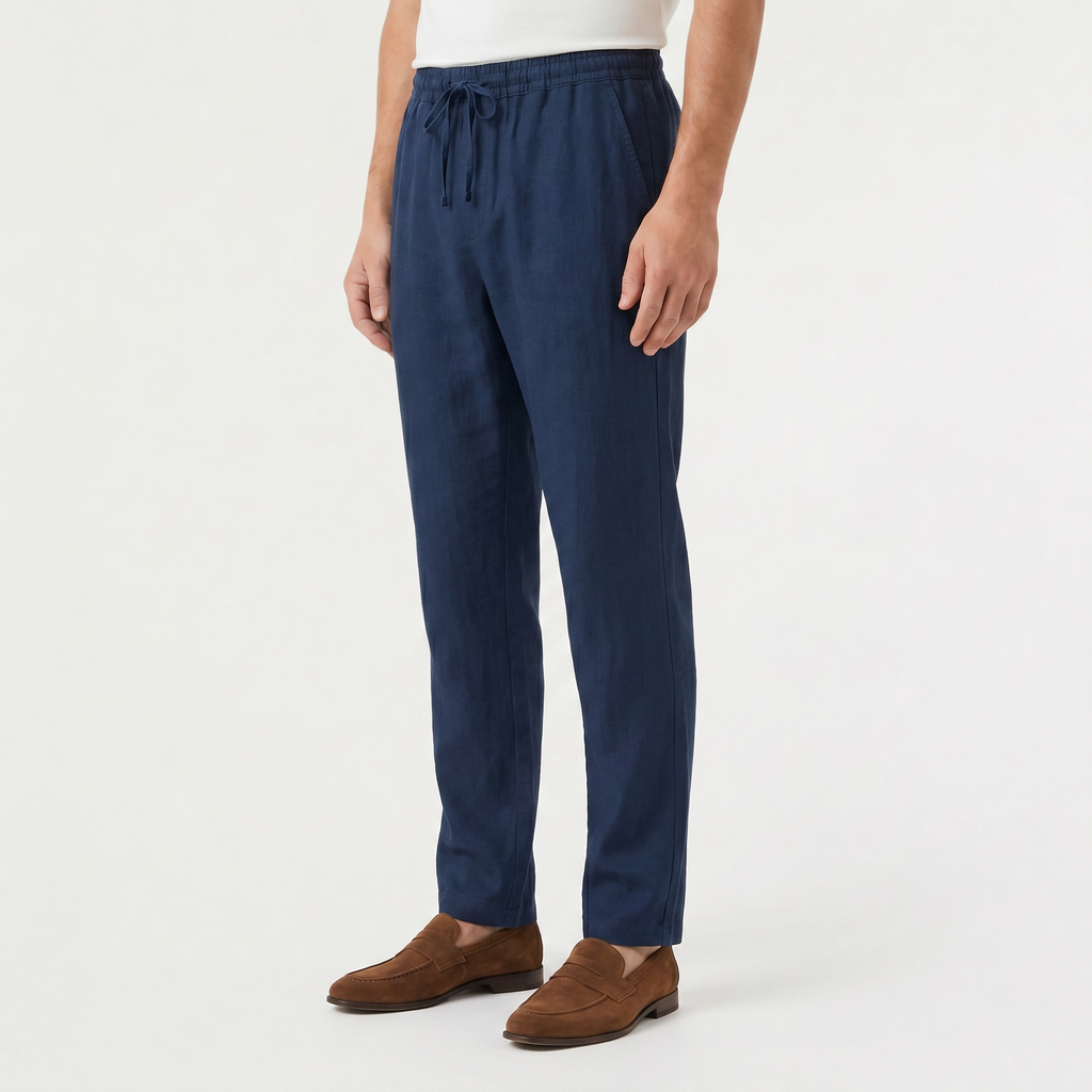 Men's Drawstring Straight Leg Pants