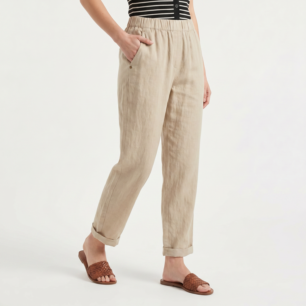 Women's Harem Pants with Elastic Waist