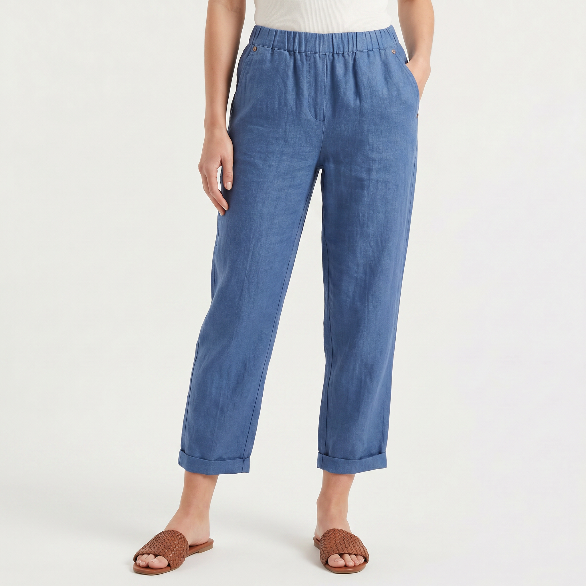 Women's Harem Pants with Elastic Waist