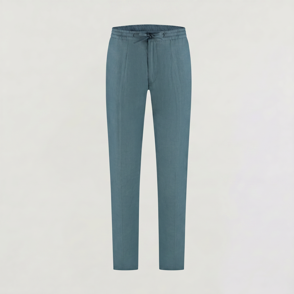 Men's Linen Drawstring Seaside Trousers
