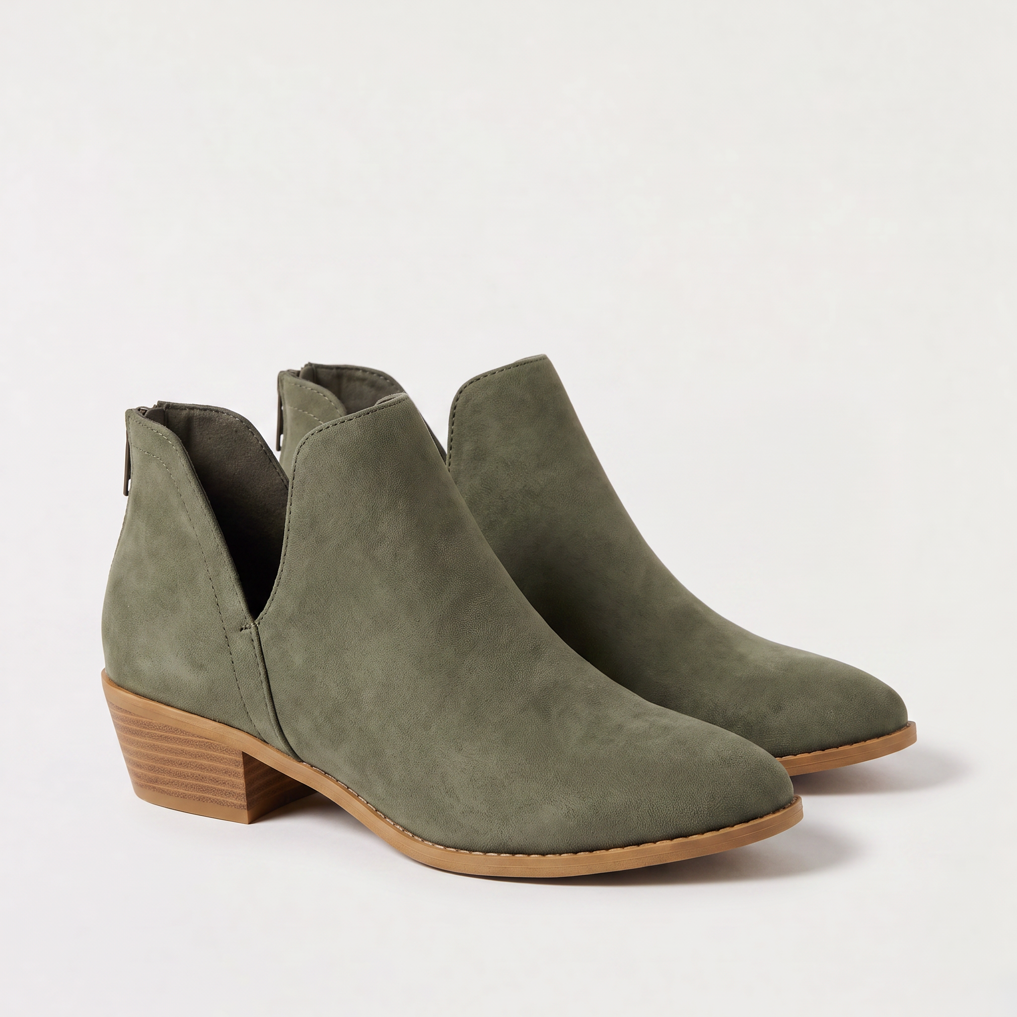 Women's Low-Cut V-Front Ankle Boots